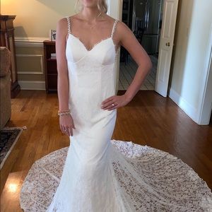 Spring wedding gown, size 2
